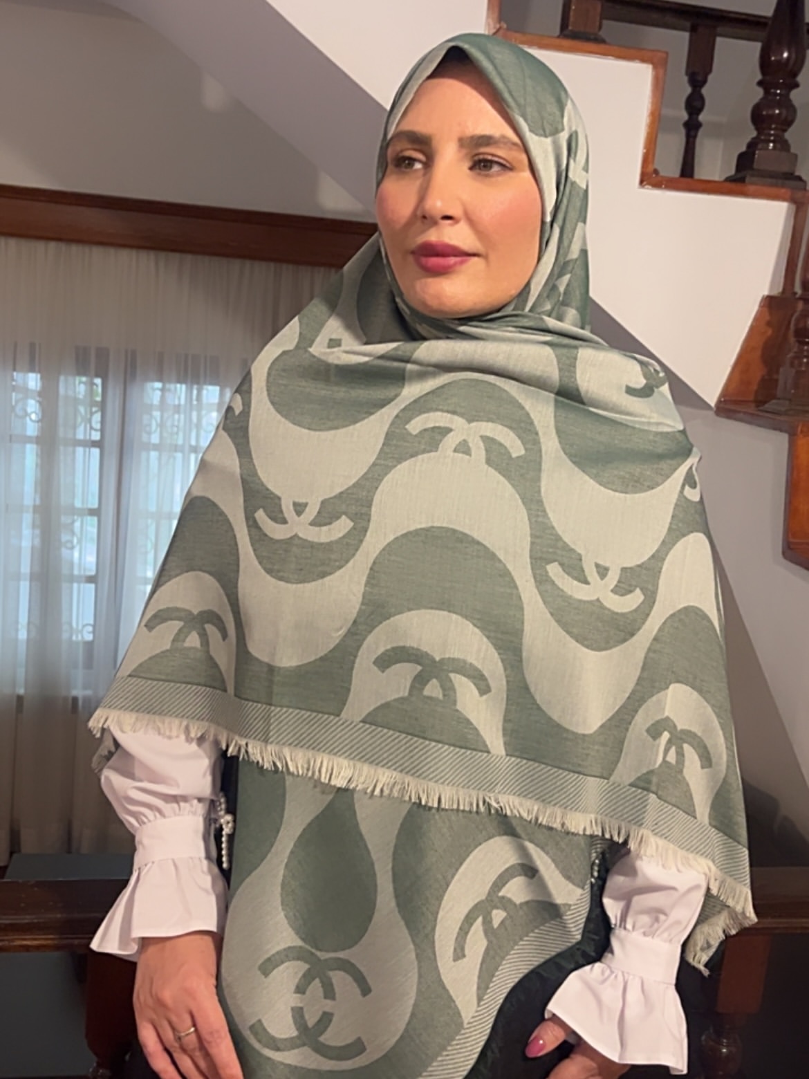 روسری نخی تافته وارداتی