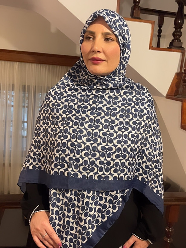 روسری نخی وارداتی طرح کوچ