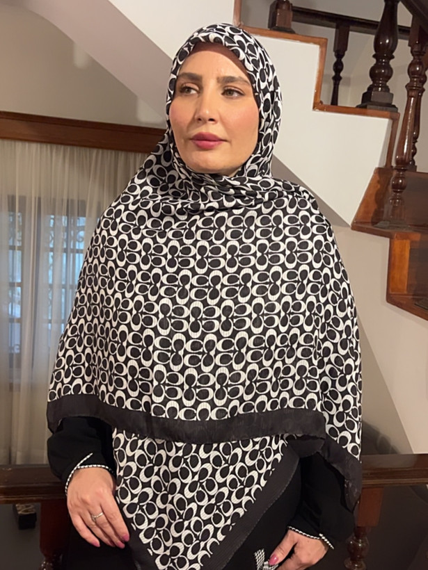 روسری نخی وارداتی طرح کوچ