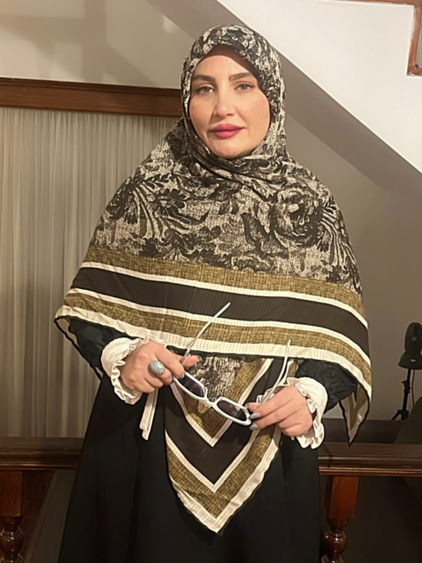 روسری نخی رز