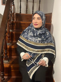 روسری نخی رز