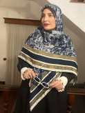 روسری نخی رز