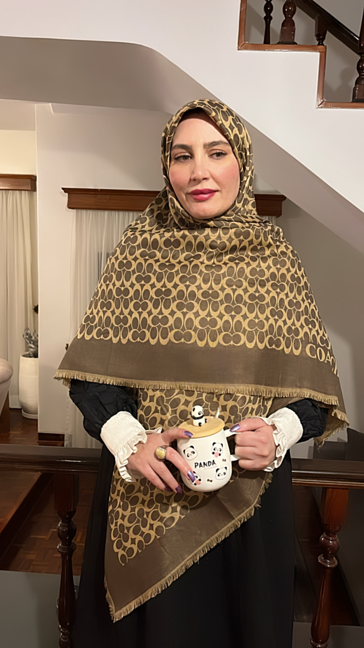 روسری کشمیر وارداتی طرح کوچ دورو