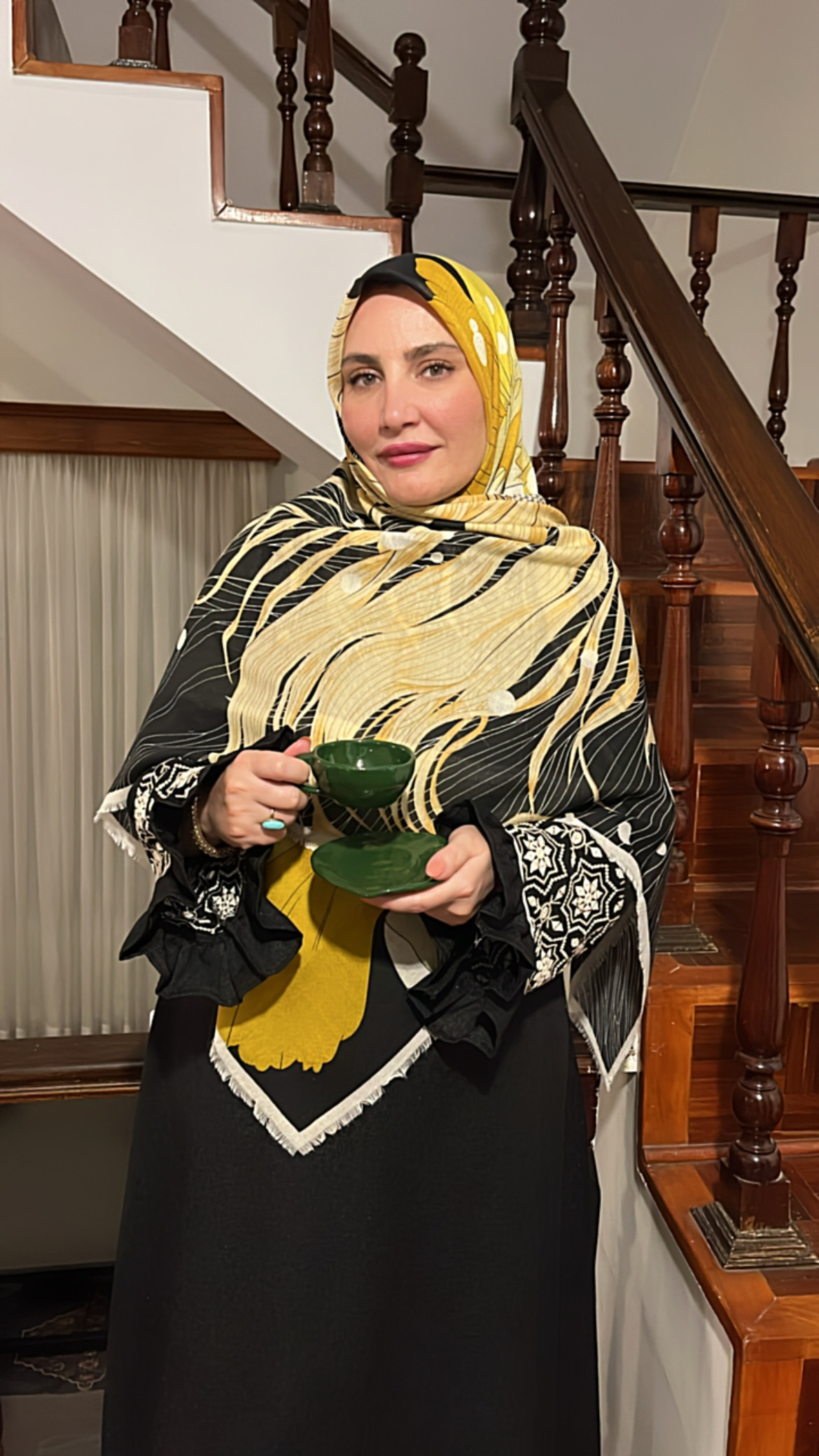 روسری نخی سیااسکارف وارداتی
